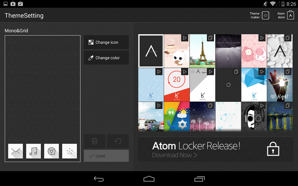 Lollipop theme for atom launcher - download for android